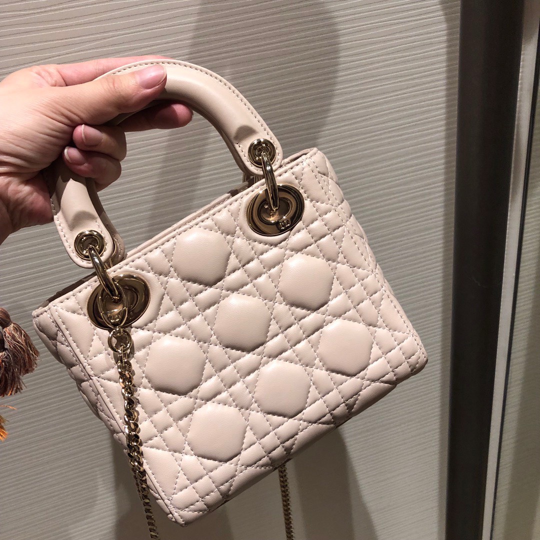 Túi Dior Lady Bag Lambskin ABC Medium Size 20cm Like auth 11 2361
