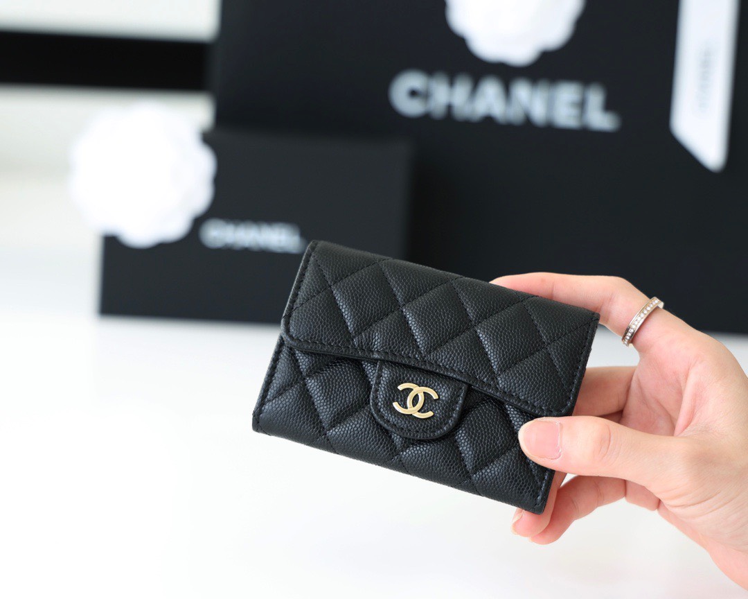 New Chanel card holder wallet holo31 caviar skin ghw  LINE SHOPPING